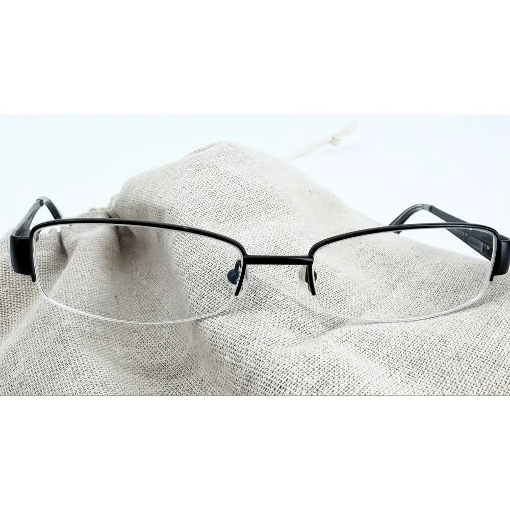 Elizabeth Arden Semi Rimless Rectangle Eyeglasses Blue Floral 51□17 Office EUC